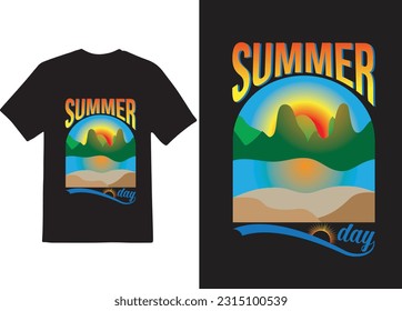 I will do best summer t-shirt design.