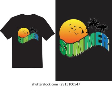 I will do best summer t-shirt design.