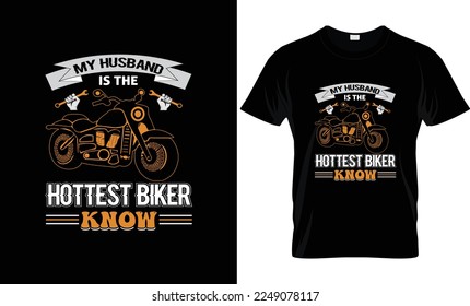 I will do bike typography t shirt design