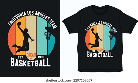 I will do custom typography basketball t-  shirt design for you