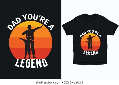 I will do custom typography father t shirt design for you