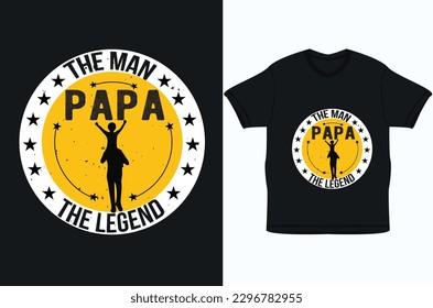 I will do custom typography father  t shirt design for you