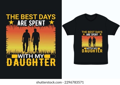 I will do custom typography father t shirt design for you