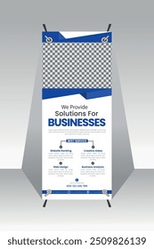 I will do a premium banner, outdoor design, banner design, roll, or sign.
