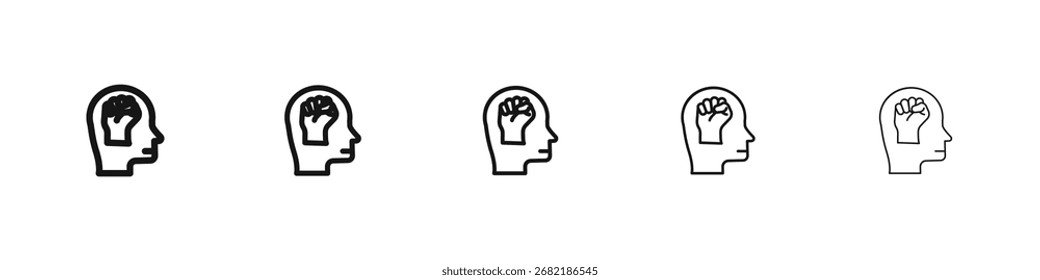 Logotipo de conjunto de ilustración plana de icono de energía