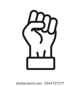 Will power icon Simple thin outline