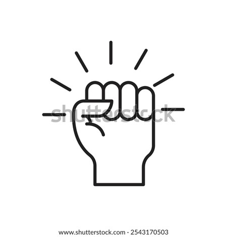 Will power icon. simple vecor icon.