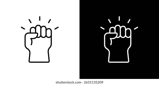 Will power icon vector collection. vector sign illustration
