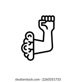 Icono de Will Power en vector. Logotipo