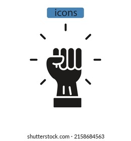 will power iconicons  symbol vector elements for infographic web