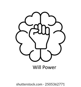 Wird Power Vektor gefüllten Umriss Symbol Design Illustration. Grafikdesign-Symbol auf weißem Hintergrund EPS 10 Datei