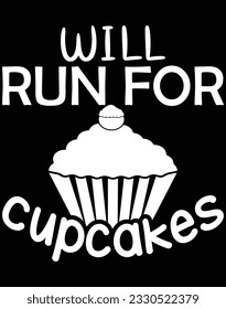 Will run for cupcakes EPS file for cutting machine. You can edit and print this vector art with EPS editor.