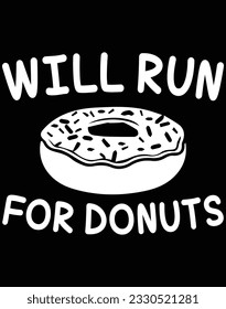 Will run for donuts EPS file for cutting machine. You can edit and print this vector art with EPS editor.