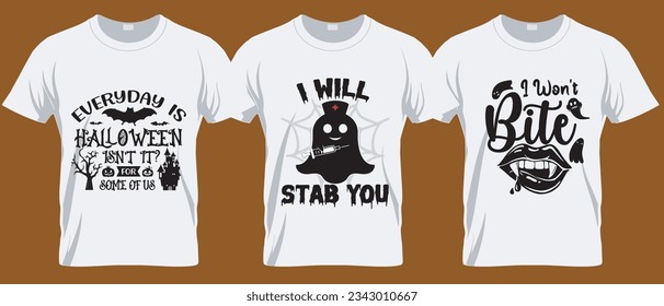I will stab you Halloween svg T Shirt Design.