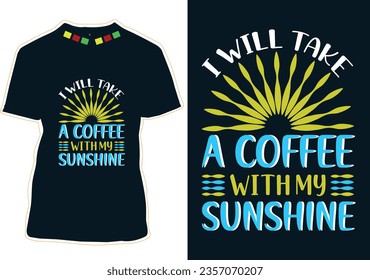 Tomaré Un Café Con Mi Diseño De Camisetas Para El Día Internacional Del Café.