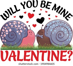 Will you be mine Valentine. Valentin vector collections for couple t-shirt design, mug design, pillow design.