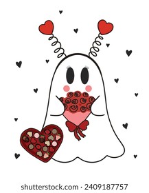 Will You Be My Boo Ghost, Sublimation Design Download Boujee Valentines Day Ghost, Tumbler Sticker Idea Love, Valentine vector, boo love, valentine 2024, Ghost love