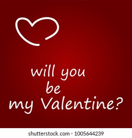 Will You be my Valentine Love Card 2