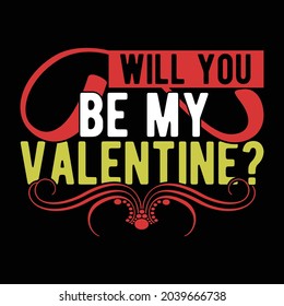 will you be my valentine, happy valentine, be my valentine, valentine's day handwriting design illustration art
