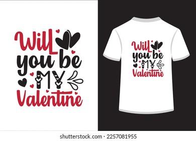 Will you be my valentine. This is an editable and printable vector eps file. 