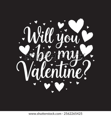 Will you be my valentine T-Shirt Design