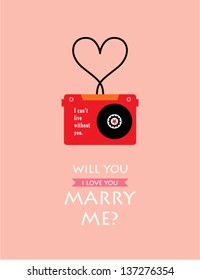 will you marry me cassette card