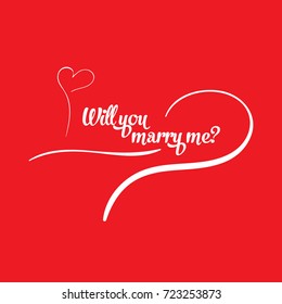 362 Will you marry me calligraphy Images, Stock Photos & Vectors ...