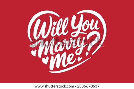 Will you marry me lettering, vector illustration. Will you marry me lettering card background. Modern handmade calligraphy about Will you marry me?