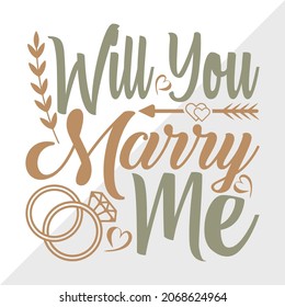 Will You Marry Me Printable Vector Illustration svg