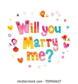 1,000 Will you marry me banner Images, Stock Photos & Vectors ...