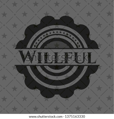 Willful realistic dark emblem