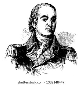 William Alexander, Earl of Stirling, 1567-1640, he was a Scottish courtier and poet, vintage line drawing or engraving illustration