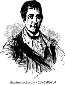 William Barton 17481831 he was an officer in the continental army during American revolutionary war who retired with the rank of colonel vintage line drawing or engraving illustration