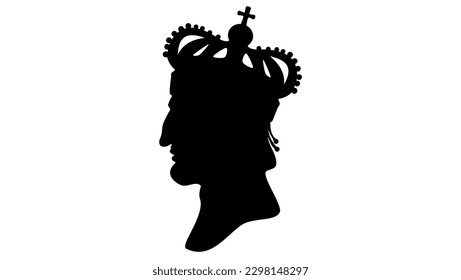 William the Conqueror silhouette, high quality vector