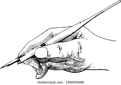 William A Gay Penholder Patent substantially as shown and described, vintage line drawing or engraving illustration.