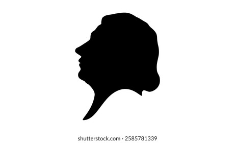 William Henry Harrison Silhouette, High Quality Vector