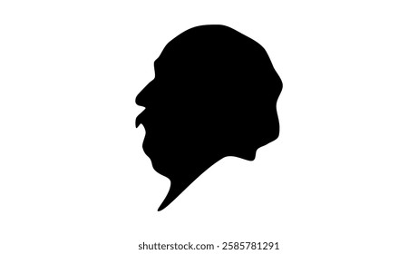 William Howard Taft Silhouette, High Quality Vector