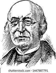 William L. Garrison, vintage illustration