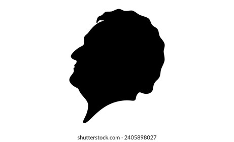 William Wirt, black isolated silhouette