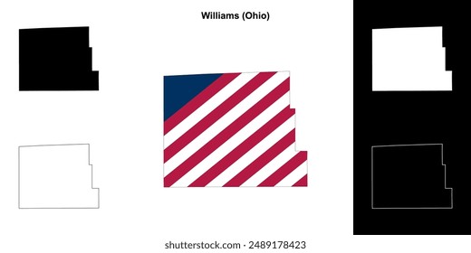 Williams County (Ohio) outline map set