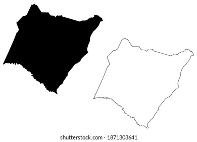 Williamsburg County, State of South Carolina (U.S. county, United States of America) map vector illustration, scribble sketch Williamsburg map