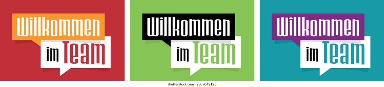 Willkommen im Team, Welcome to the Team in german language