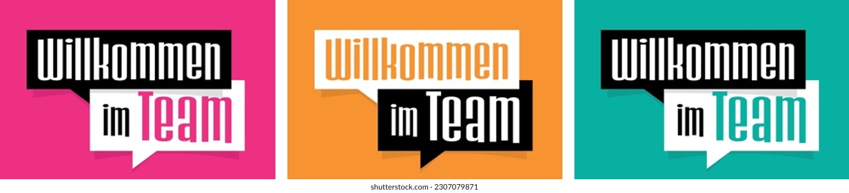 Willkommen im team, Welcome to the Team in german language