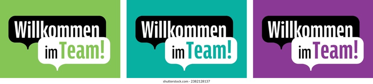 Willkommen im Team, Welcome to the team in German