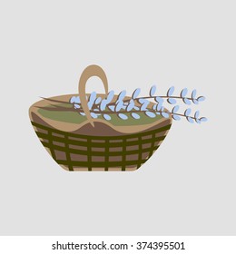 willow basket for Easter