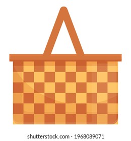 Willow basket icon. Cartoon and flat of Willow basket vector icon for web design isolated on white background