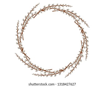 Willow branch frame