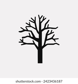 Willow forest tree icon - Simple Vector Illustration