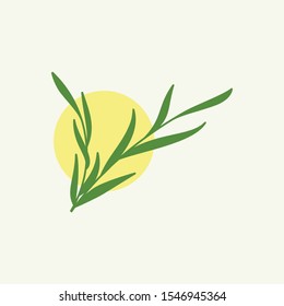 Willow Leaves Spa logo vector icon illustration
