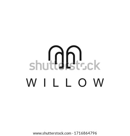 willow logo icon vector designs